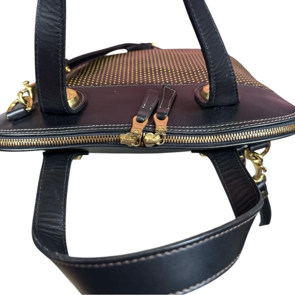 Dooney & Bourke EUC Vintage Perforated Cabriolet Dome Satchel - Picture 9 of 16